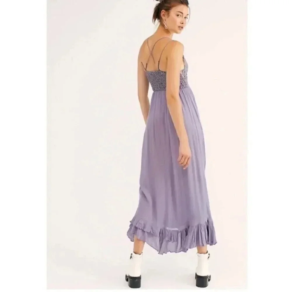 NWT Free People Adella Lace Maxi Dress XS